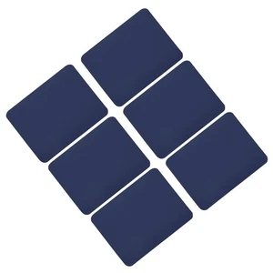 6 x Fabric Patch Iron-on Patch Navy Blue 4.9"x3.7" for Clothes - Picture 1 of 7