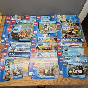 lot de manuels d'instructions Lego City uniquement - Photo 1/8