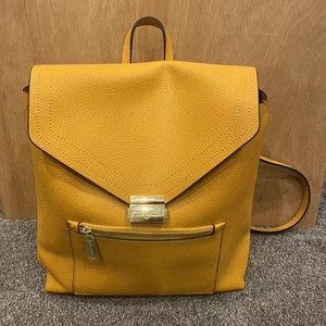 Steve Madden Backpack Faux Leather Yellow/Mustard - Picture 1 of 7