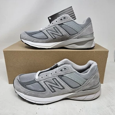 New Balance 990V5 Made In USA Comfy Casual Grey Shoes / M990GL5 / Men's 7.5 D - Image 1 of 4