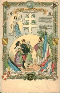 Carte postale ancienne guerre des nationalités Champenois Paris - Picture 1 of 2