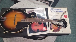 Gold Tone GM-30 Mandolin Sunburst 8-String 22 Fret F-Style Body w/ damaged Case - Picture 1 of 16