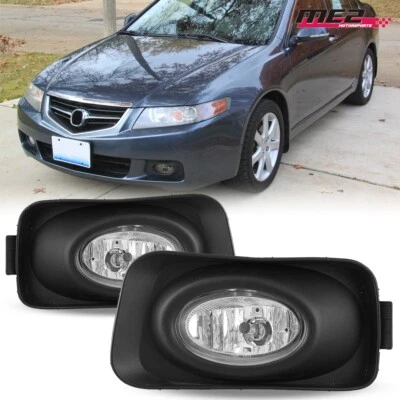 Luz antiniebla transparente para parachoques Acura TSX 2004-2005 luces de conducción halógenas izquierda + derecha Foto 1 de 4