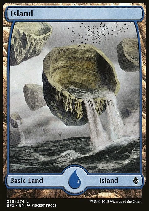 Magic the Gathering MTG Island (258) Battle for Zendikar   LP - Image 1 of 1