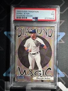 🔥💎📈1999 Fleer Tradition Diamond Magic Derek Jeter Card #7DM Yankees HOF PSA 7 - Picture 1 of 2