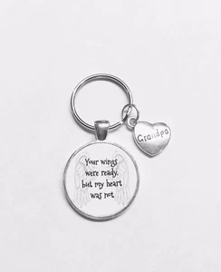 Gedenk Schlüsselanhänger Opa Schutzengel Deine Flügel waren bereit Mein Herz war nicht - Bild 1 von 1
