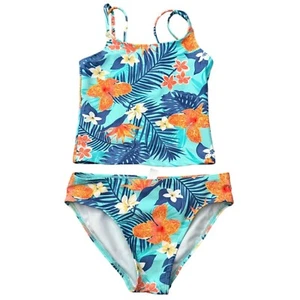 Childrens Place Floral Tankini Swimsuit Size Medium 7 8  Tropical Two Piece - Picture 1 of 7