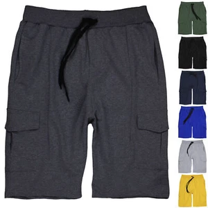 Lavecchia Übergrößen Cargo Sweat Shorts Herren Cargoshorts kurze Hose Bermuda - Bild 1 von 2