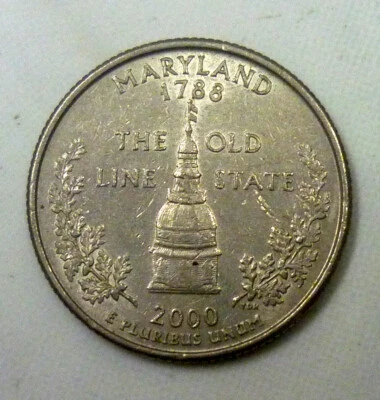 2000 P MARYLAND U.S. State Quarter 'Nice & Sharp Details'. - Image 1 of 2