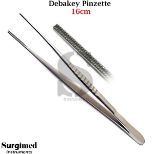 Chirurgische DeBakey Pinzette Atraumatisch 16cm Chirurgie Gewebe Zange - Bild 1 von 4