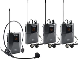 Sistemas de guía turística EXMAX EX-938 UHF inalámbrico audio vioce para viajes iglesia 1T3R - Imagen 1 de 9