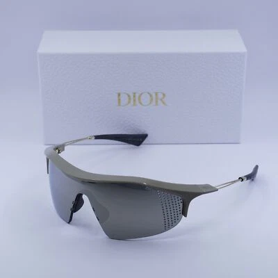 Óculos de sol Dior DIORXPLORER M1U 78A4 bege escuro/prata espelho 0-0-120 novo - Imagem 1 de 4