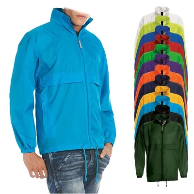 B&C unisex Jacket Sirocco, Regenjacke, leichter, ungefütterter Windbreaker JU800 - Bild 1 von 4