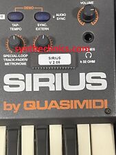 Quasimidi Sirius Synthesizer last OS Firmware V2.05 EPROM