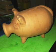 PORCELLINO MAIALE MAIALINO SALVADANAIO ARTIGIANALE CM 18X710