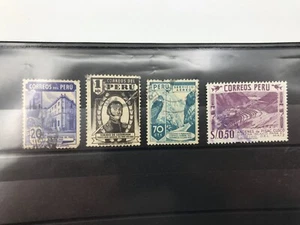 PERU-40er bis 60er J.-4 Briefmarken-Posten/Lot/Sammlung-Toribio de Luzriaga - Bild 1 von 1