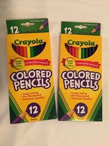 Crayola 12 ct Colored Pencils Two Packs Of 12 Included, Total 24 - Picture 1 of 2