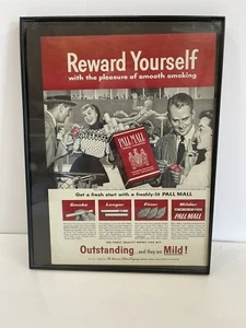 1956 Pall Mall Cigarettes Ad - Reward Yourself - Picture 1 of 3