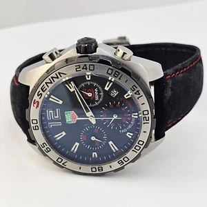 TAG HEUER Formula 1 Ayrton Senna Special Edition Quartz Men's Watch New Battery - Picture 1 of 22