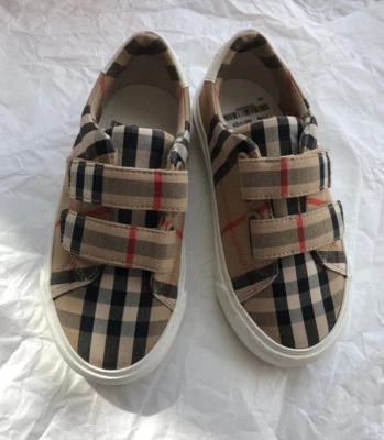 Burberry Mini Markham Check Sneakers Shoes Toddler Size EU 27 - Image 1 of 4