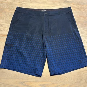 Da Hui Hybrid Collection Drawstring Swim Trunks Shorts Mens 40 Blue Lightweight - Picture 1 of 16