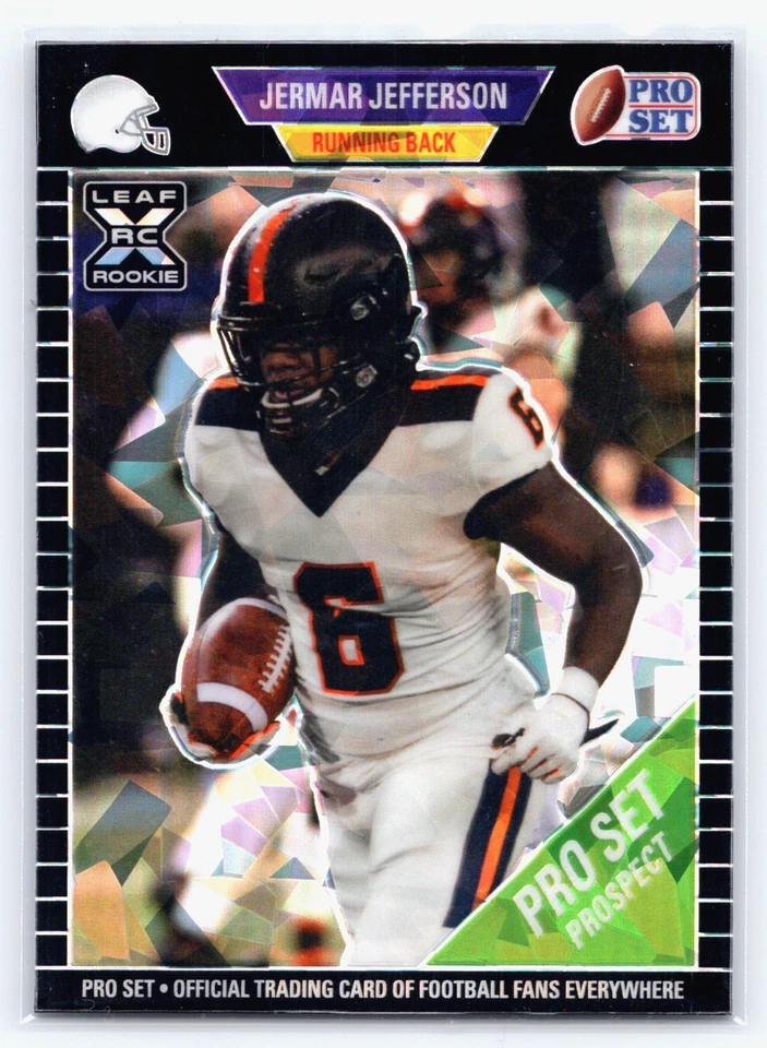 2021 Leaf Pro Set Metal Jermar Jefferson Black Crystal #'d/20 - Image 1 of 3