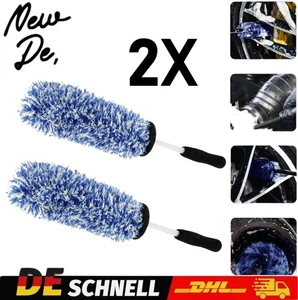 2x Mikrofaser Felgenbürste Reinigungsbürste Waschbürste Felgenreinigung  - Bild 1 von 5