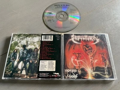 SEPULTURA - MORBID VISIONS / BESTIAL DEVASTATION ORG CD 1991        DEATH,SLAYER - Image 1 of 4