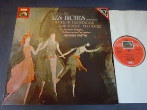 POULENC - LES BICHES LP, Philharmonia, Ambrosian Singers, Pretre, EMI ASD 4067 - Picture 1 of 4