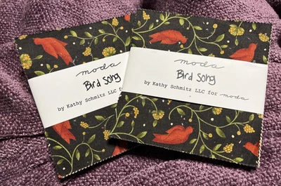 Bird Song By Kathy Schmitz For Moda Set Of 2 Charm Packs - Image 1 of 4