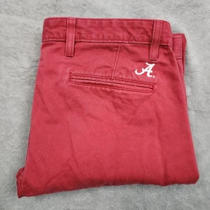 Dockers Herren Hose 36x32 Alabama Crimson Tide Rot Chino Roll Tide Logo Detail - Bild 1 von 16