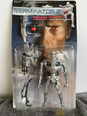 Figura de acción Kenner Terminator 2 Techno-Punch Terminator 1991 de colección NUEVO Foto 1 de 3