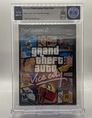 Grand Theft Auto: Vice City (Sony PS2) BLACK LABEL Trilogy WATA 9.8 A++ Foto 1 de 2