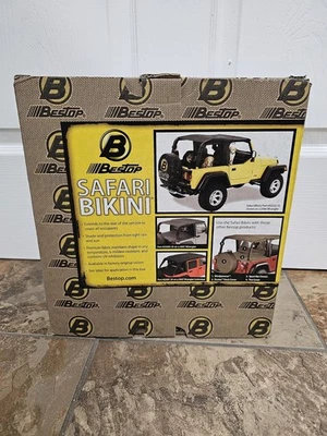 Top de safari Bestop 52529-37 para Jeep Wrangler 1992-1995 NOS Spice bikini tapa blanda Foto 1 de 4