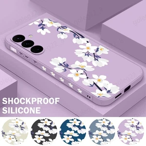 For Samsung A16 A56 A15 A05s S25 Ultra S24 S23 S22 Flower Soft Phone Case Cover - Picture 1 of 17
