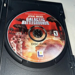 Star Wars Galactic Battlegrounds (Windows PC CD-ROM, 2001) Lucasarts Disc One - Imagen 1 de 24