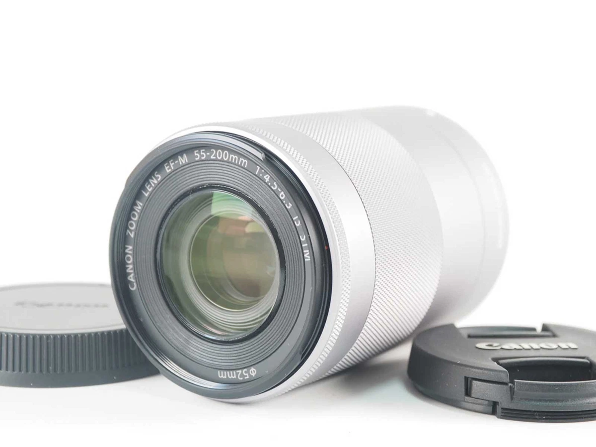 Canon EF-M 55-200mm f4.5-6.3 IS STM シルバー ジャンク Canon EF-M 55-