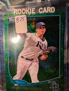 2013 Topps Emerald Green Foil Jeremy Hellickson #58 Tampa Bay Rays 🔥⚾FREE SHIP! - Picture 1 of 3