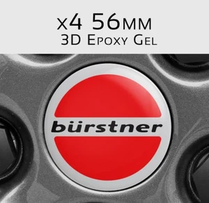 Burstner sticker, caravan, Burstner emblem, 56mm, 3D gel x4 - Picture 1 of 7