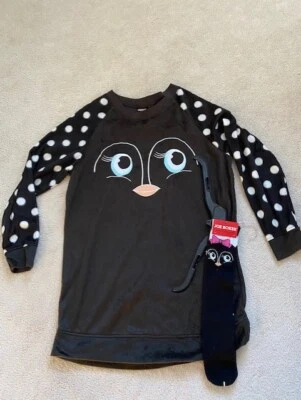 Camisa para dormir Joe Boxer polar con calcetines para mujer. Pingüino. Nuevo con etiquetas. Camisón S L XL Foto 1 de 4