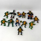 Vintage Teenage Mutant Ninja Turtles Figures Lot of 12 TMNT Modern READ