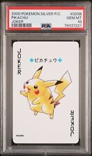 Pokemon Silver Poker Playing Card Pikachu Joker #025B PSA 10 Gem Mint