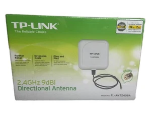 TP-Link TL-ANT2409A 2.4GHz 9dBi Directional Antenna Indoor/Outdoor with Hardware - Picture 1 of 7