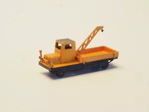 BRASS Railex N-scale Railroad Maintenance Crane Vehicle, Early Era, non-powered - Picture 1 of 4