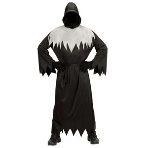 Sensenmann Kostüm Herren Henker-Kostüm Schwarzer Engel mit Maske Todesengel S 48 - Bild 1 von 2
