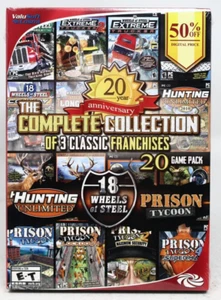 Complete Collection 20 Games 18 Wheels of Steel-Hunting Unlimited-Prison Tycoon - Picture 1 of 6