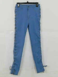 Unbranded Womens High Waist Skinny Jeans Size M Blue - Bild 1 von 6