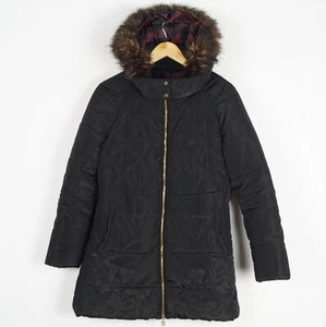 DESIGUAL STYLE: 59E29D0 Women's Jacket Size 40 L Insulated Black Hooded s10462 - Picture 1 of 10
