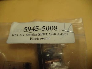 OMRON SPDT G2R-1-DC5, 5945-5008 RELÉ ELECTROSÓNICO SPDT G2R1DC5 - QTY 10 - Imagen 1 de 5