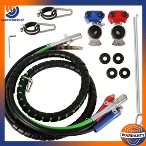 Juego de manguera de línea de aire 3 en 1 de 12 ft con ensamblajes envolventes para remolque semirremolque tractor - Imagen 1 de 10